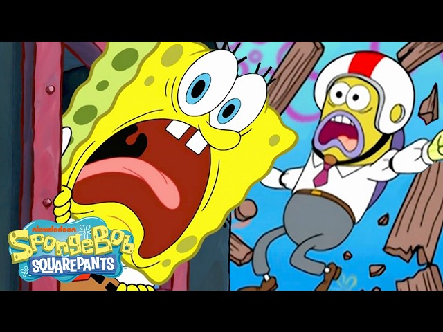 SpongeBob & Patrick CHASE Plankton on a Train! 😤🚂 | Full Scene | SpongeBob