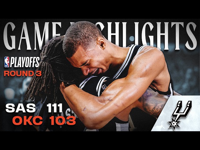 BEST MOMENTS From Spurs vs Thunder WCF Game 7