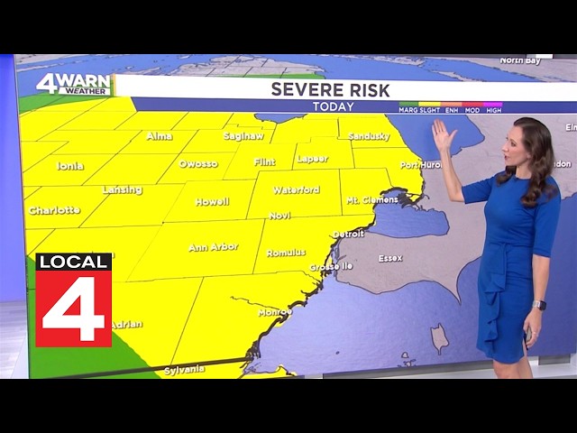 Metro Detroit weather forecast Sept. 2, 2026 -- Noon Update