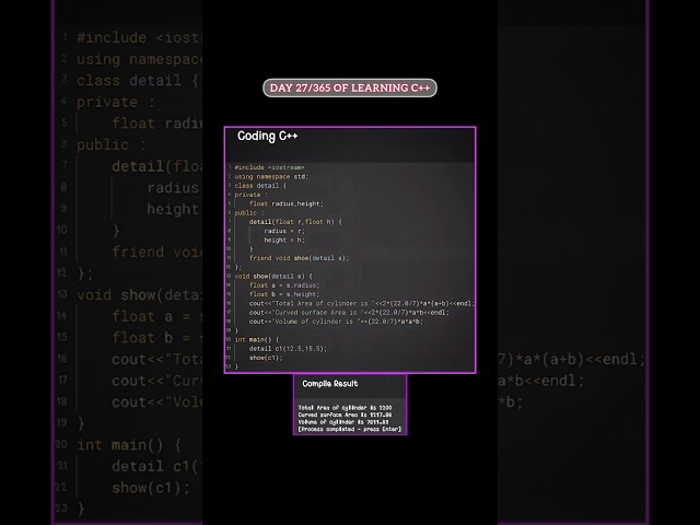 Read caption... Using friend function in c++... #coder #coding #cpp