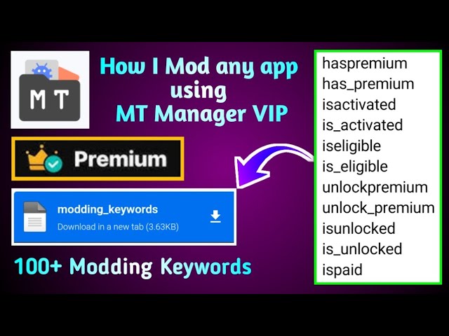 How I Mod any App Using MT Manager VIP | No Root