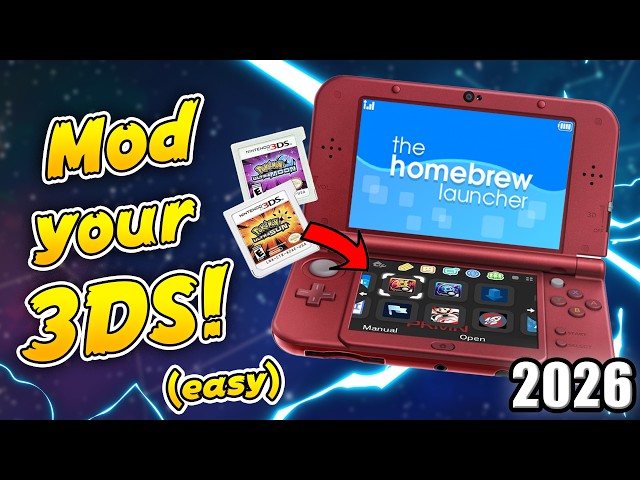 How to Mod your 3DS in 2026! (Full Guide) |  Homebrew Launcher, Install Games, + more!