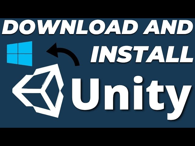 How to download and install Unity in Windows 10 using Unity Hub tutorial