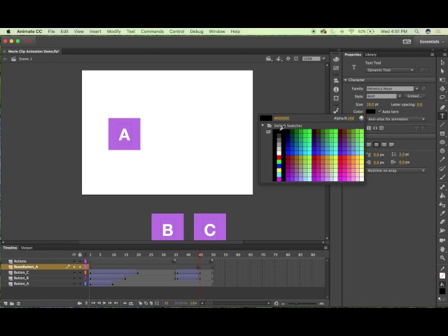 Animate Demo: Actionscript 3.0