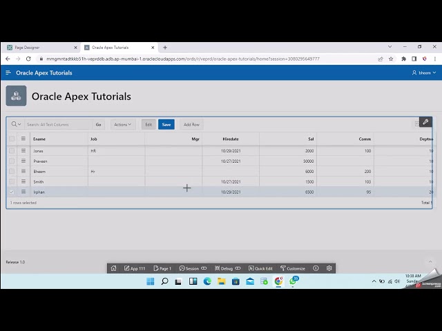 How to make interactive grid cells read only based on conditions in oracle apex.