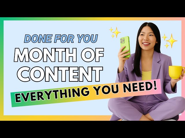 2025 Content Plan: DFY Templates Strategy for Service Based Businesses