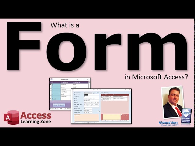 What is a Form in Microsoft Access?