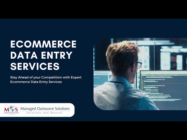 Ecommerce Data Entry Services