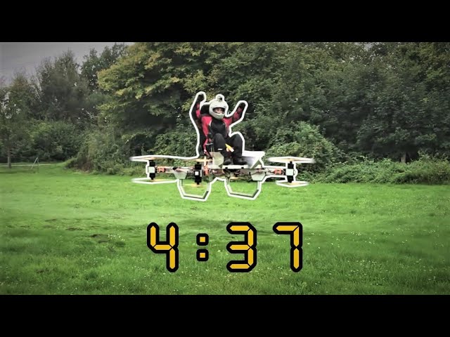 FLIGHT TIME || One Man Octocopter Prototype (manned drone | multicopter)