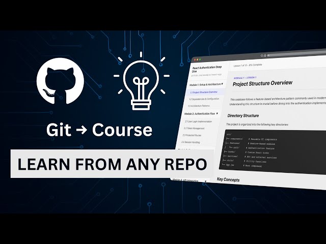 What If Every Git Repo Could Become a Course? Prototype Hour #1