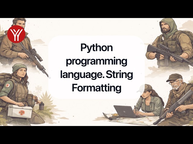 Python programming language. String Formatting