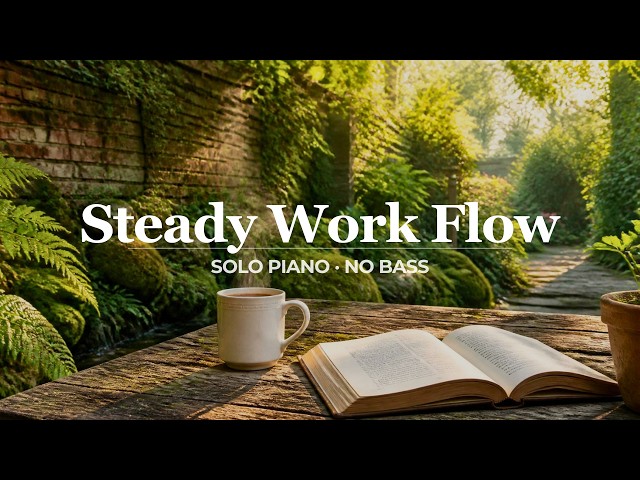 Calm Piano for Deep Work — Long Work Hours
