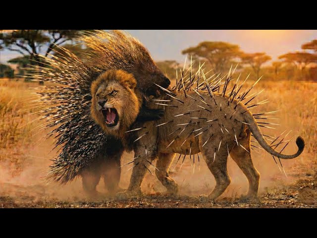 The Unbreakable: Porcupine Survives Lion, Python & Wild Dogs | Animal Fight