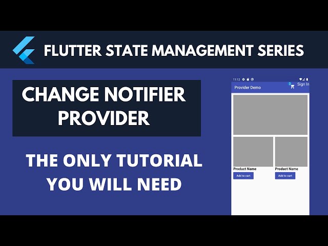 Provider Tutorial in 30 minutes | Flutter State Management | ChangeNotifierProvder | Part - II
