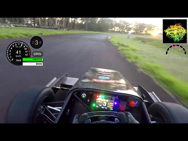 EESC USP Formula SAE - Onboard + Telemetry Overlay