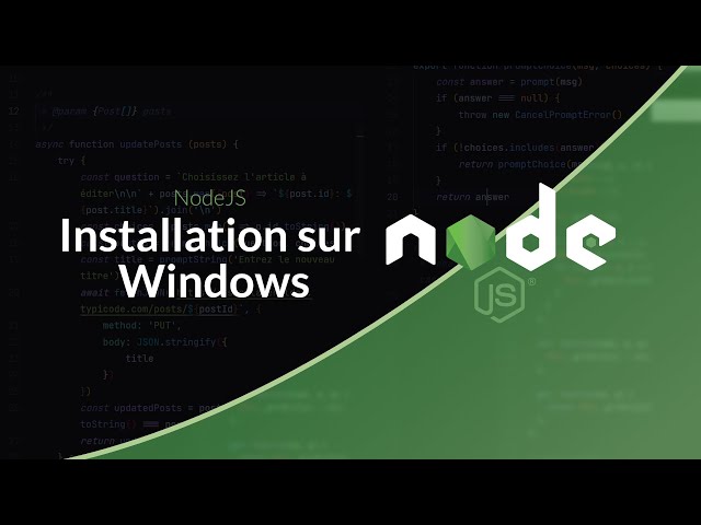 Server-Side JavaScript: Install NodeJS on Windows