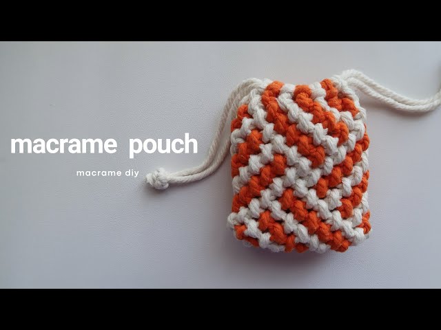 DIY Macrame Mini Pouch | Mini Bolsita de Macrame | Step by Step Tutorial