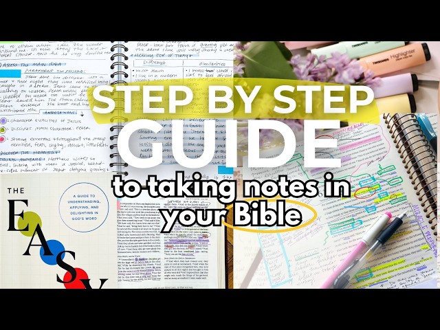 How to Take Notes in the Bible! Step by Step