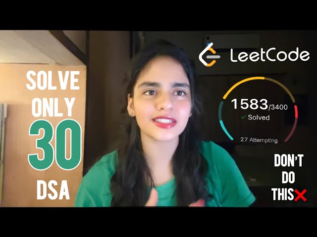 Top 30 LeetCode patterns to crack interview!!☕️💯! must watch for students ☕️Tips to crack any  DSA🤓