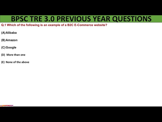 Which of the following is an example of a B2CE-Commerce website?