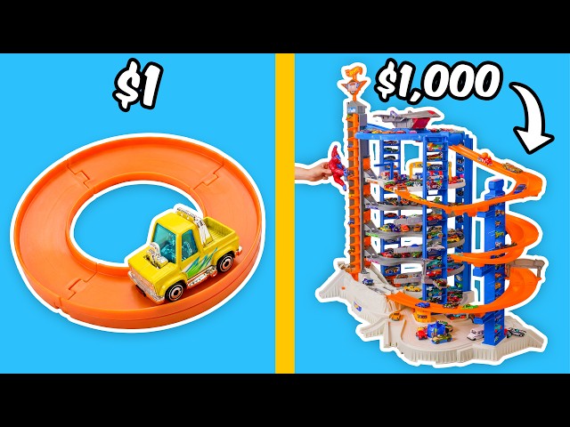 $1 vs $1000 Hot Wheels Track