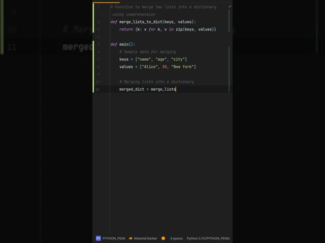 What is the best way to merge lists into a dictionary? The #secret to Merging Lists into a