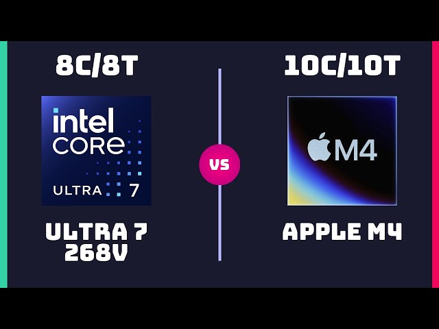 Intel Core Ultra 7 268V vs Apple M4 (10-Core) – CPU Comparison