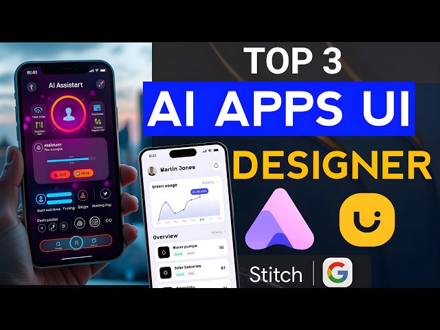 TOP 3 FREE AI UI Design Tools for App and Websites (AI Agent Design Entire App)