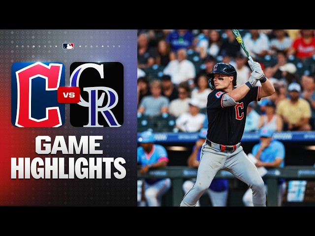 Guardians vs. Rockies Game Highlights (8/21/26) | MLB Highlights