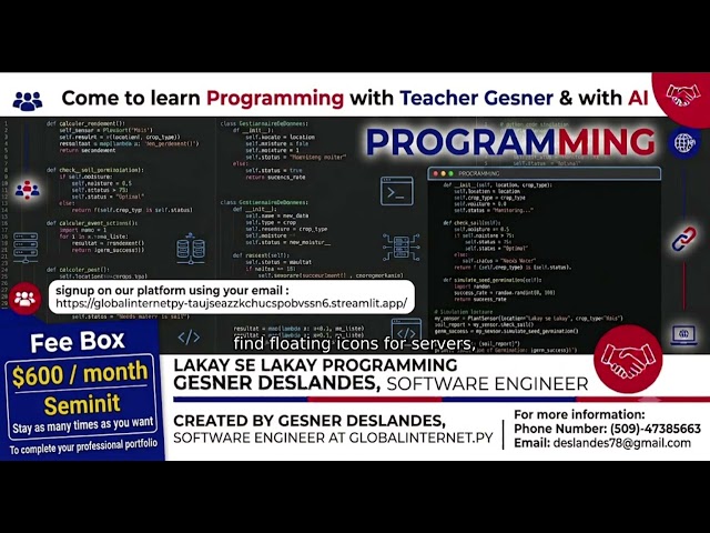 Come to Learn Coding with Gesner Deslandes