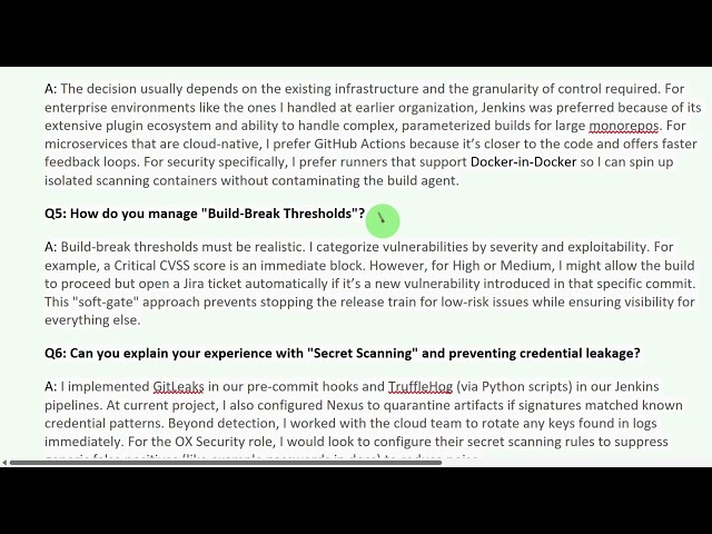 DevSecOps Interview Preparation Questions & Answers | ASPM, CI/CD Security & OX Security #devsecops