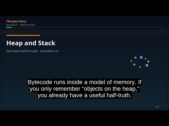 The Java Story Ep 53: Heap and Stack
