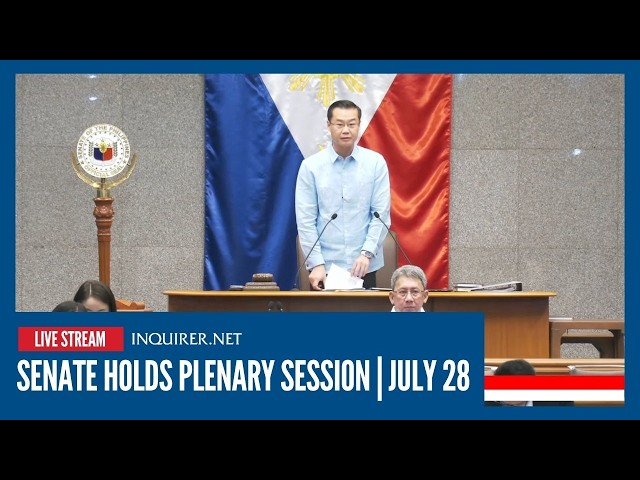 LIVE: Senate holds plenary session | July 28