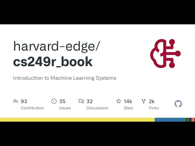GitHub - harvard-edge/cs249r_book: Introduction to Machine Learning Systems