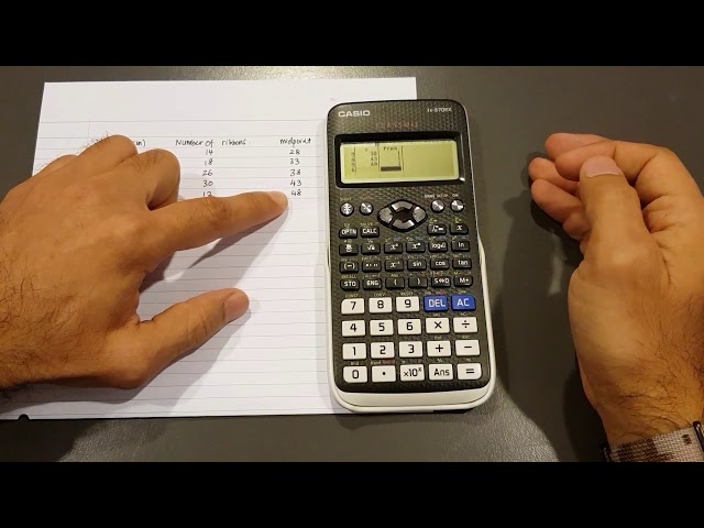 Calculating Mean, Variance and Standard Deviation Using 570 EX Calculator