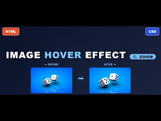 CSS Image Hover Effect  | Zoom Effect Tutorial for Beginners