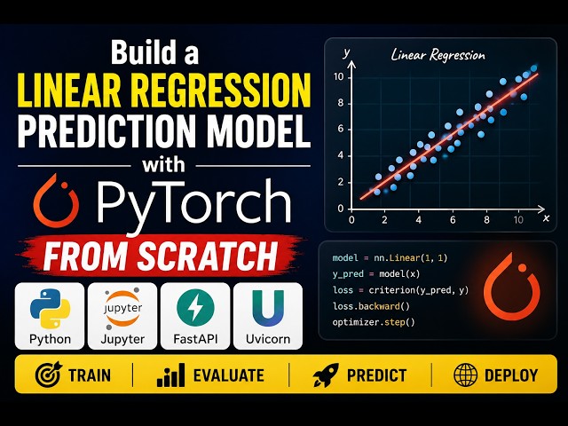 Build a Linear Regression Prediction Model with PyTorch from Scratch - part 1