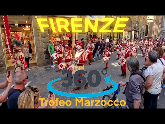 Trofeo Marzocco Firenze - la parata prima del trofeo 1 maggio 2025 #firenze #florence #360video