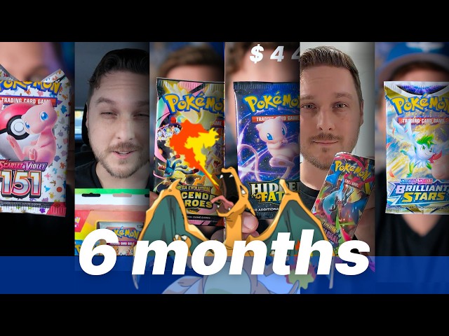 6 Months of Ripping a Pack Every Day to Pull a Charizard!