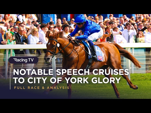 Notable Speech Wins A Sixth Group 1 In The City Of York | Replay | Racing TV