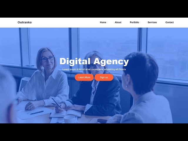 Responsive Website Layout Design using HTML CSS and JavaScript