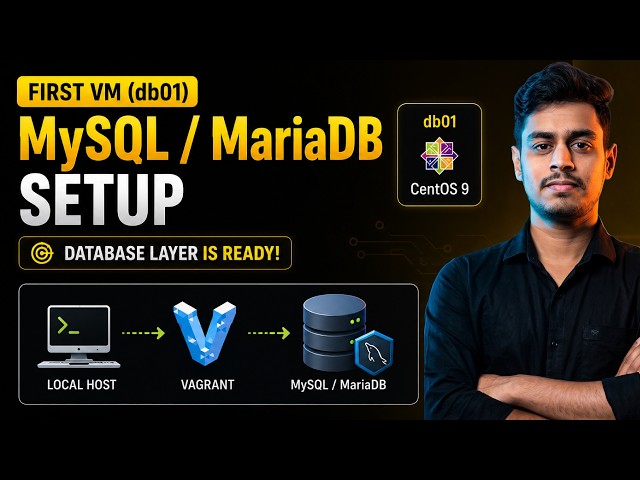 54. First VM (db01) MySQL/MariaDB Setup on Centos9| DevOps