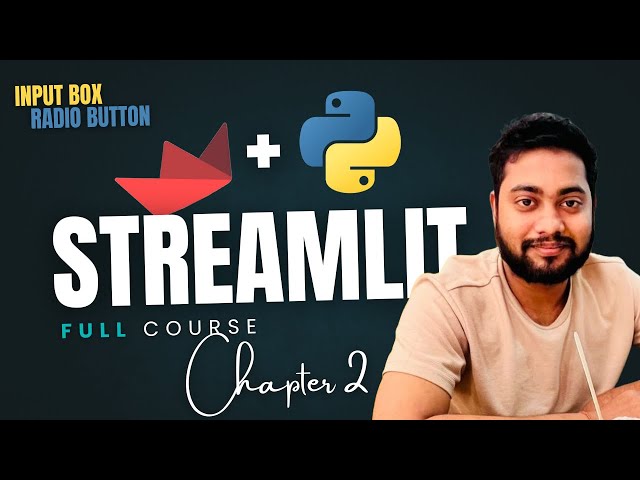 Input Boxes, Buttons & Radios Like a Pro – Complete Streamlit Tutorial in Hindi