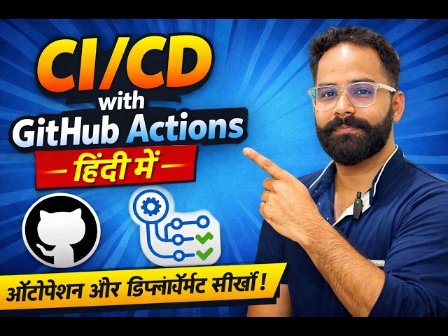 CI/CD with GitHub Actions in Hindi 🔥 | Auto Deploy Website using GitHub Pages 🚀