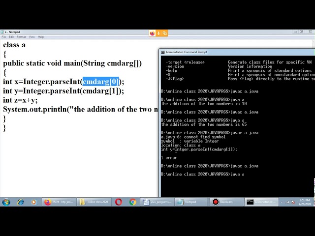 Command Line Arguments in Java