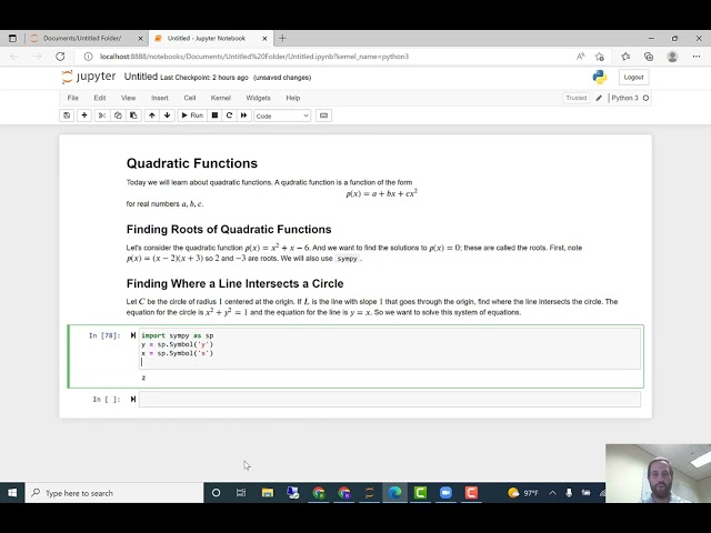 Solving Systems Using Sympy