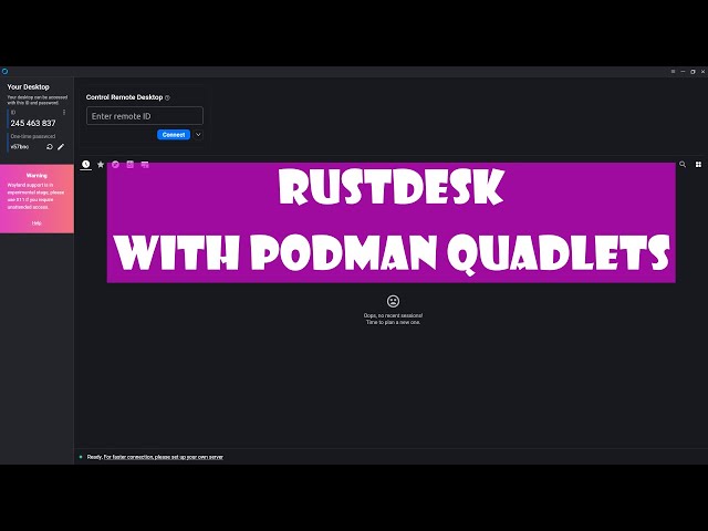 Build Your Own RustDesk Server Using Podman and systemd Step by Step
