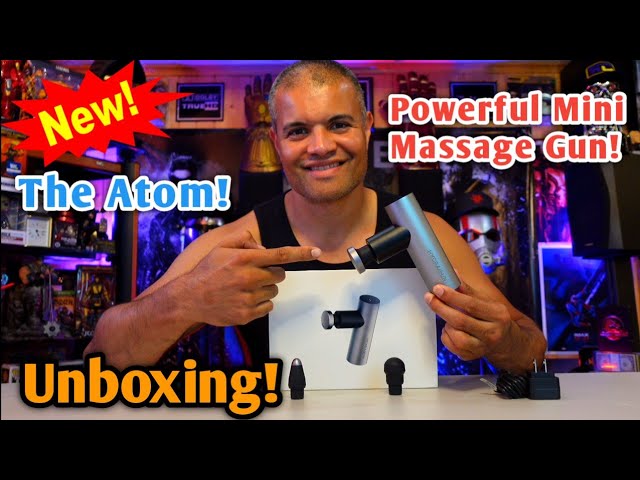 The Atom!  The Most Powerful Portable Mini Massage Therapy Gun!  By Hydragun - Unboxing & Test!