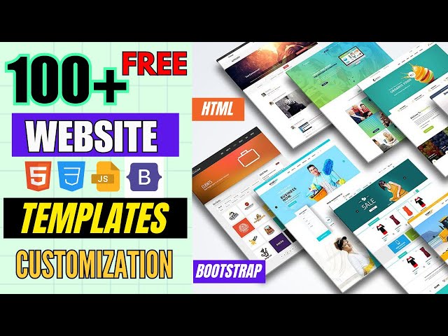 100+ Free Responsive HTML Website Templates  | Easy Customization Tips!