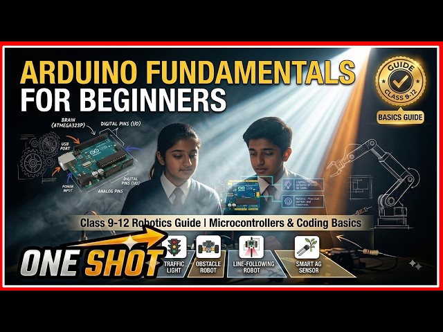 Arduino Fundamentals for Beginners | Class 9-12 Robotics Guide | Microcontrollers & Coding Basics